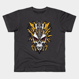 Mecha Skull S02 D61 Kids T-Shirt